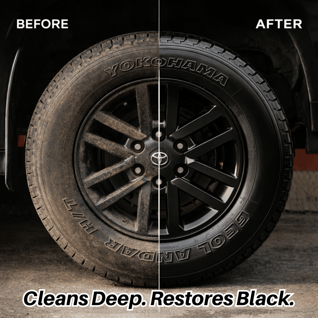 CGL Tire Foam Cleaner, Tire Sealant, Instant Deep Black Shine, High Gloss, Protective Wax