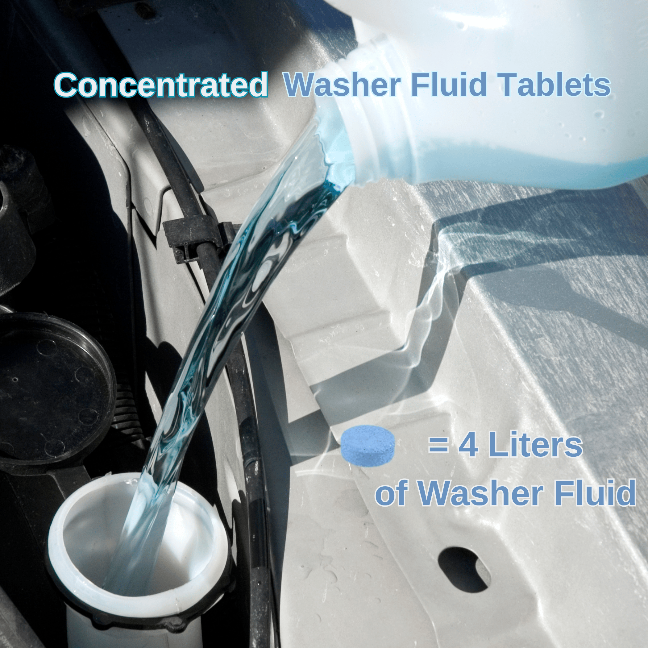 CGL 48L Car Solid Wiper Cleaner, Car Windshield Wiper Washer Fluid, Concentrated Washer Fluid