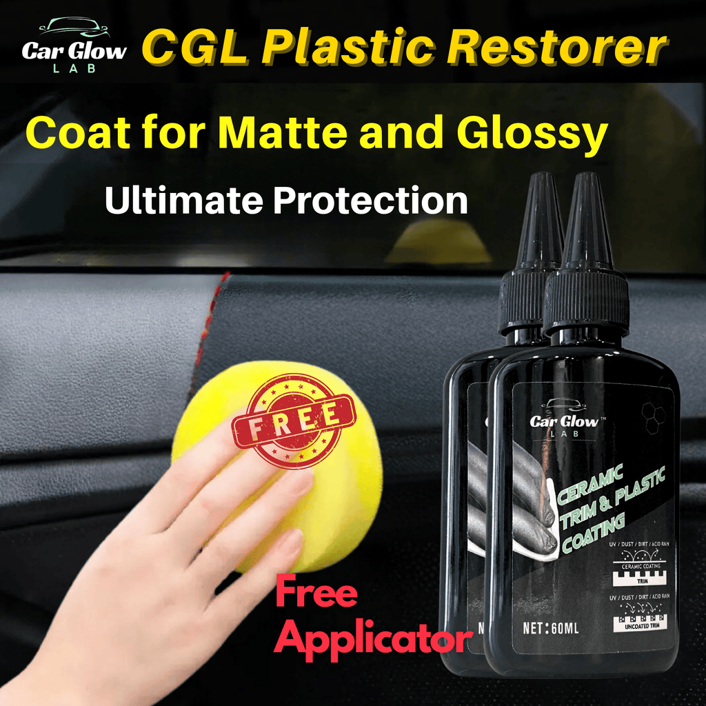 CGL Plastic Restorer, Wax For Glossy and Matte, Free Sponge, Buy 1 Take 1, Car & Motorcycle