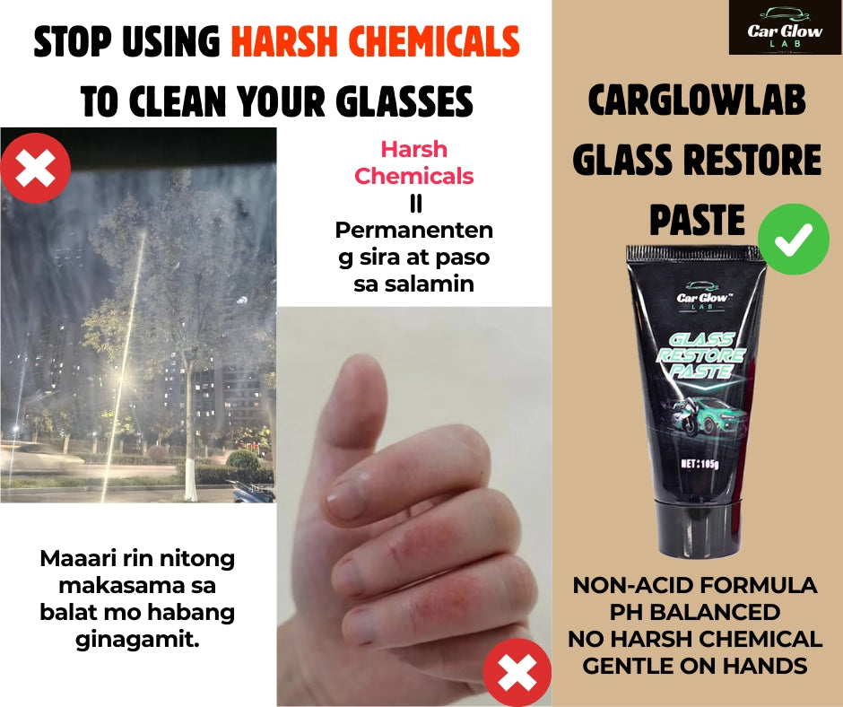 [CGL] Glass Restore Paste，Acid Rain Remover，Glass Cleaner，Oil Film Remover，Glass Polishing Compound