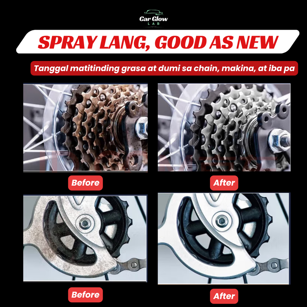 CGL 500ml Degreaser Spray- Engine Cleaner Spray，PH Balanced, All Purposed Degreaser, Bike/Motorcycle