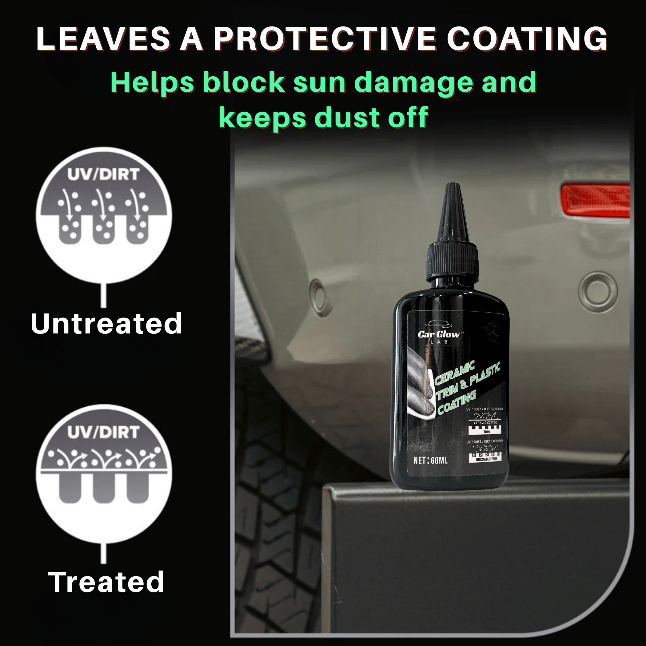 CGL Plastic Restorer, Wax For Glossy and Matte, Free Sponge, Buy 1 Take 1, Car & Motorcycle