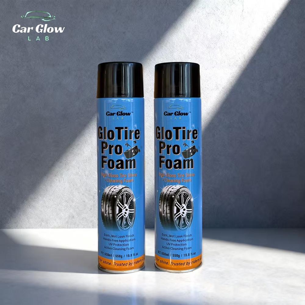 CGL Tire Foam Cleaner, Tire Sealant, Instant Deep Black Shine, High Gloss, Protective Wax