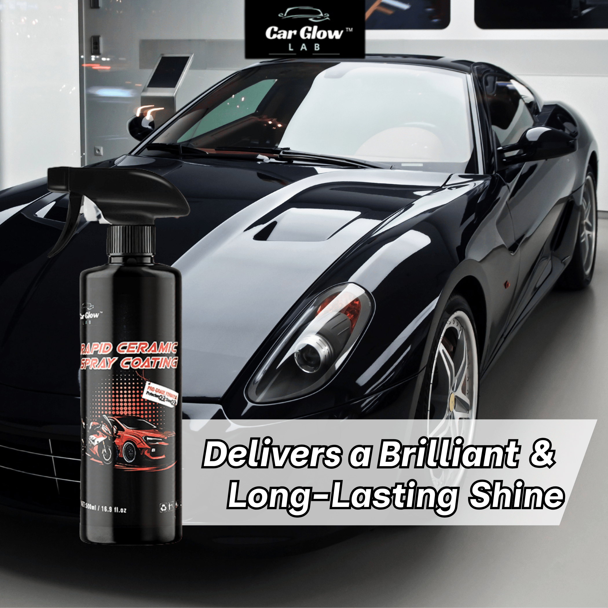 CGL Pro Car Nano Ceramic Coating Spray – Superior Hydrophobic Protection, Car Wax Spray, Car Paint