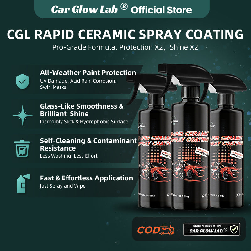 CGL Pro Car Nano Ceramic Coating Spray – Superior Hydrophobic Protection, Car Wax Spray, Car Paint