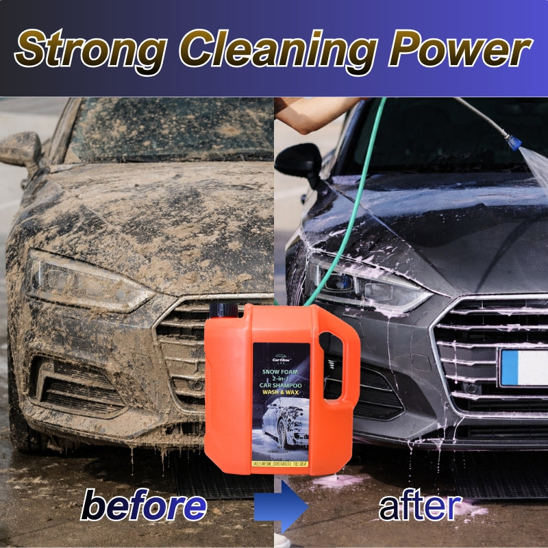 [CGL] 1.2 Liter Car Shampoo with Wax, Ultra Foamy, PH Neutral, Motorcycle Shampoo, 10x High Grade